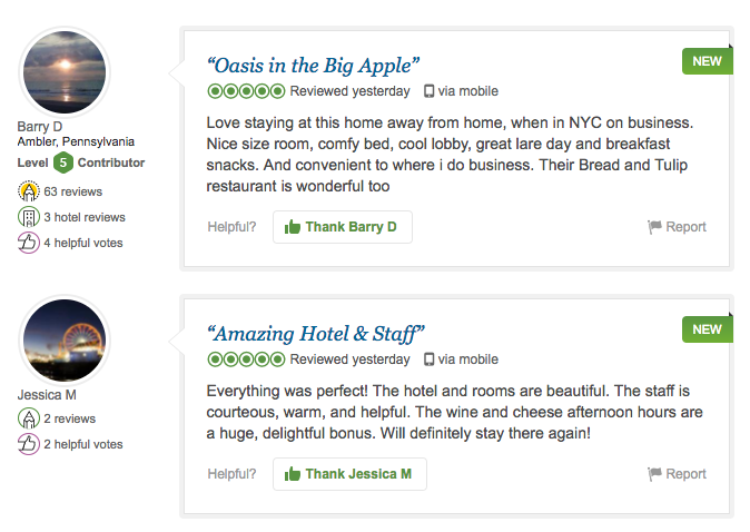 Reviews on Tripadvisor